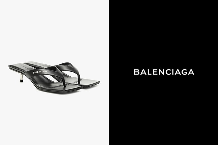 簡約摩登的完美展現：Balenciaga 這雙「高跟人字拖鞋」，將會是下一雙 It Shoes？