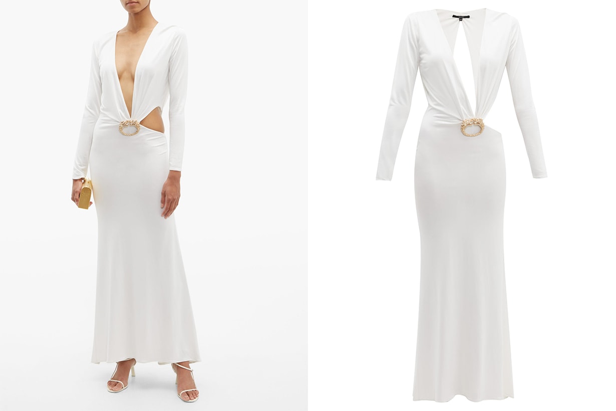 Gucci 2004 Dragon-Buckle Cut-Out Gown
