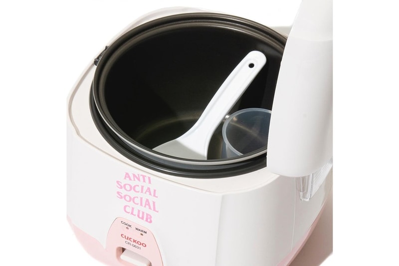 anti social social club logo rice cooker cuckoo