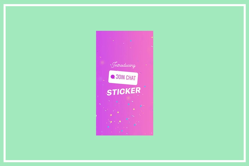 instagram stories chat sticker function