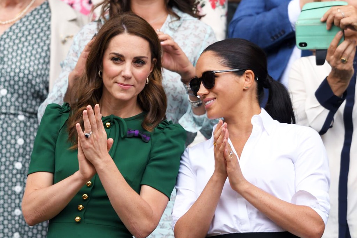 Kate Middleton and Meghan Markle at Wimbledon