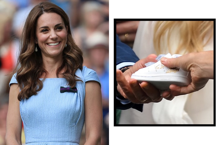 Kate Middleton 觀眾席上收到一隻鞋子，網友得知老人身份驚呼：「他最有資格送！」