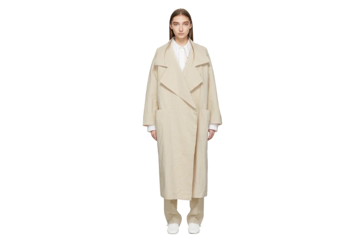 Lauren Manoogian Beige Paper Trench Coat