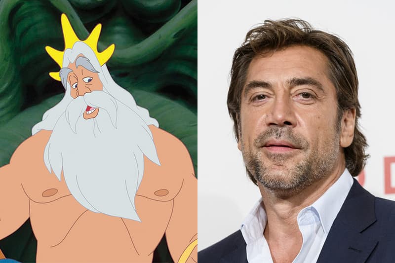 little mermaid javier bardem king triton disney