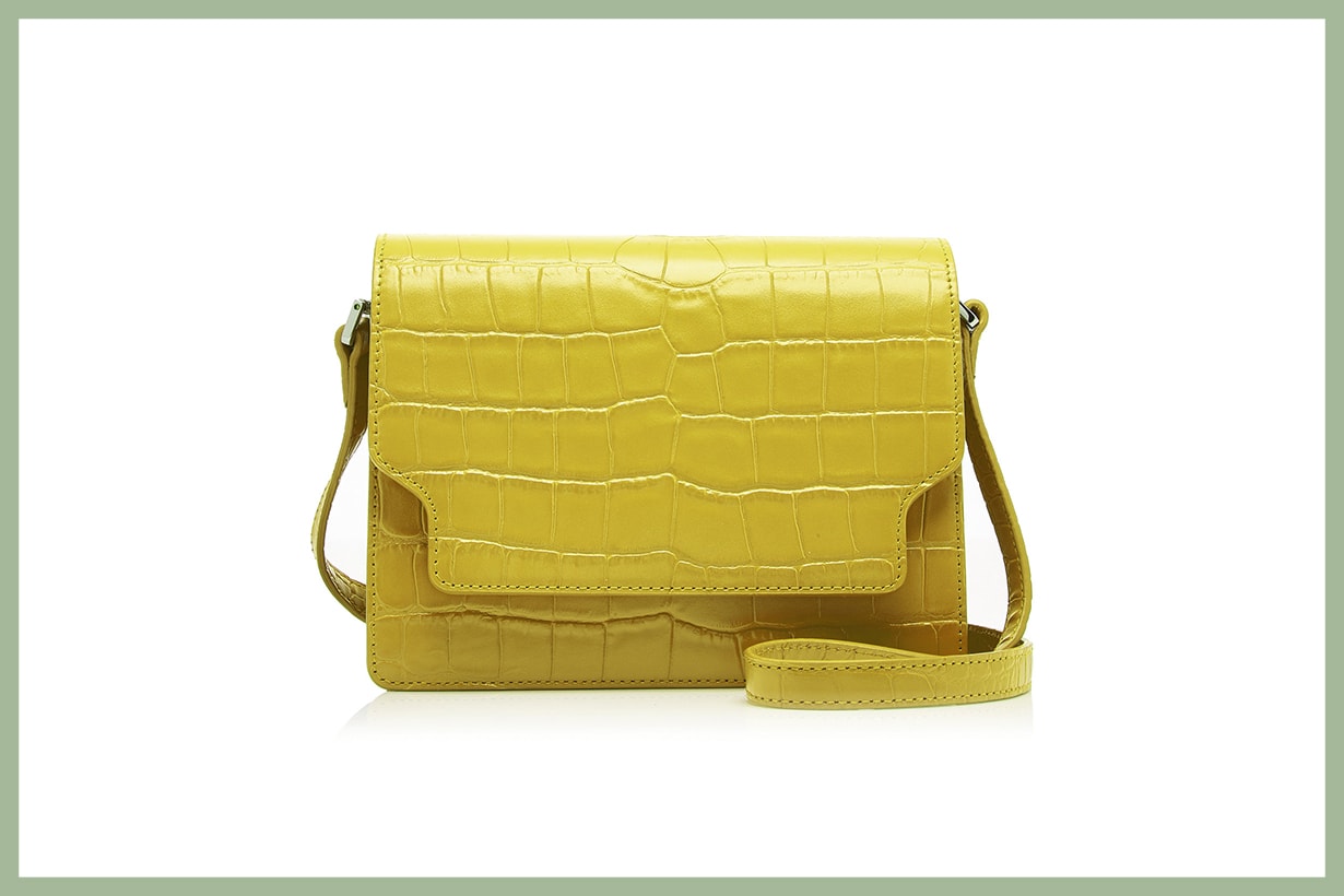 Marge Sherwood Brick Croc-Effect Leather Shoulder Bag