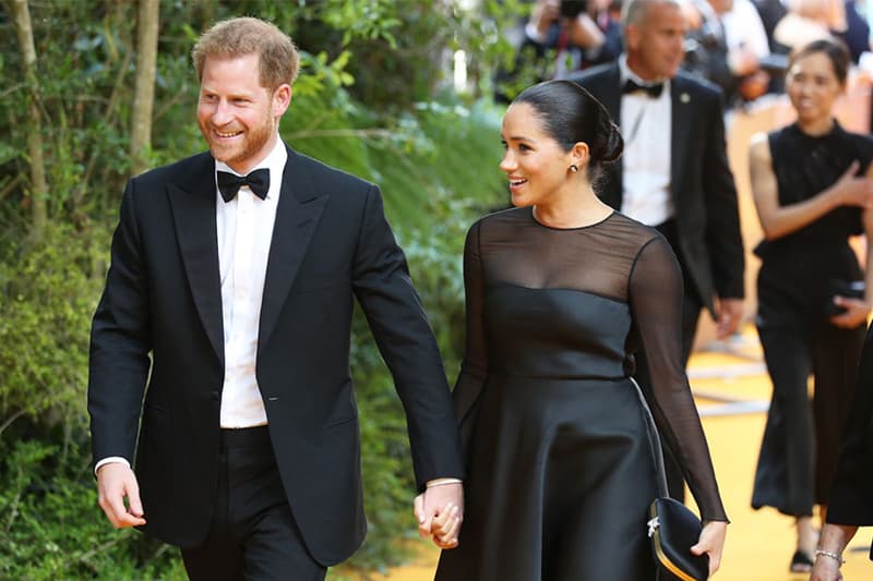 meghan-markle-black dress prince harry