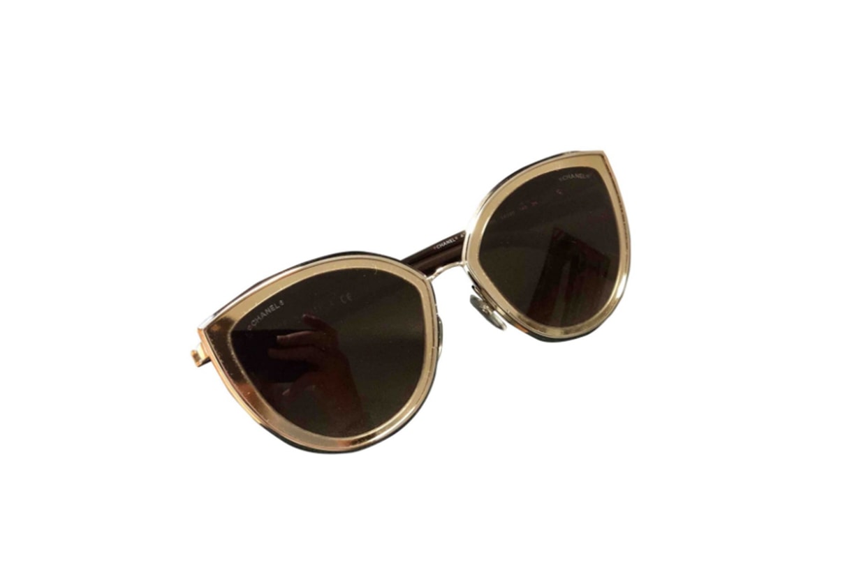 Metallic Metal Chanel Sunglasses