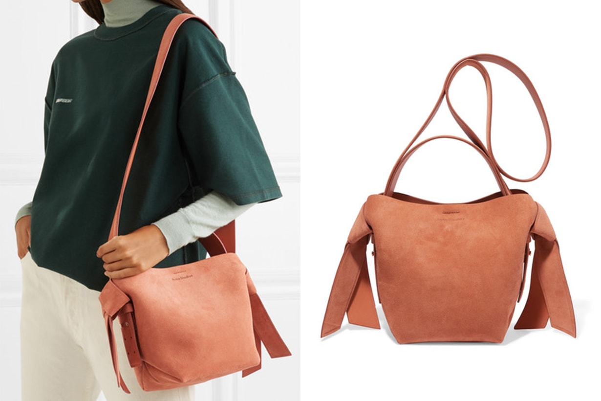 Musubi Mini Knotted Suede Shoulder Bag