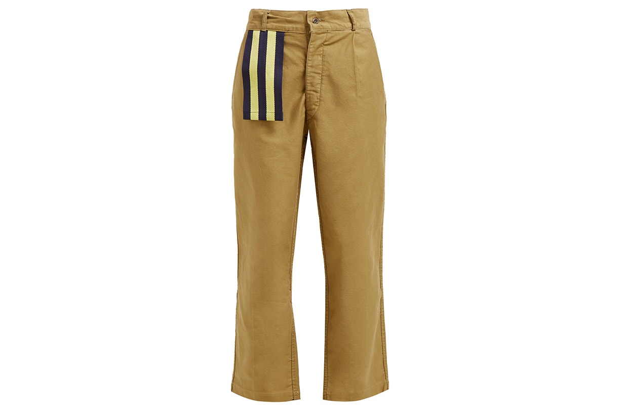 MYAR ITP9A Cotton-Twill Wide-Leg Trousers