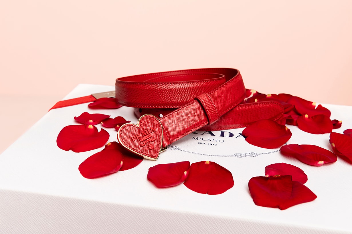 Prada Loving Gifts 2019-Prada Saffiano Heart Belt