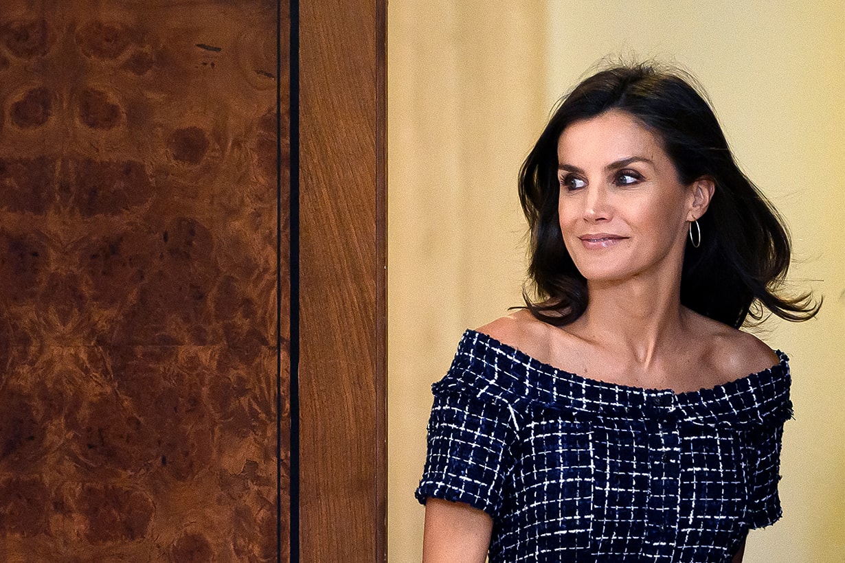 Queen Letizia Of Spain Attends Audiences At Zarzuela Palace