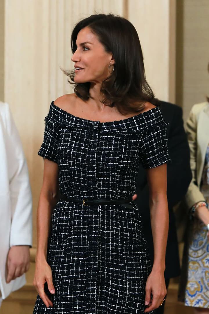 Queen Letizia Of Spain Attends Audiences At Zarzuela Palace