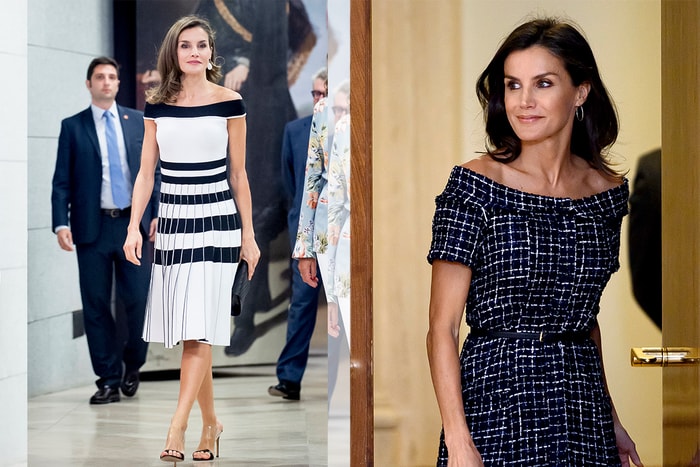 將 Zara 穿得最優雅的人!西班牙王后 Letizia 身上這條裙,減價後不到 200 元