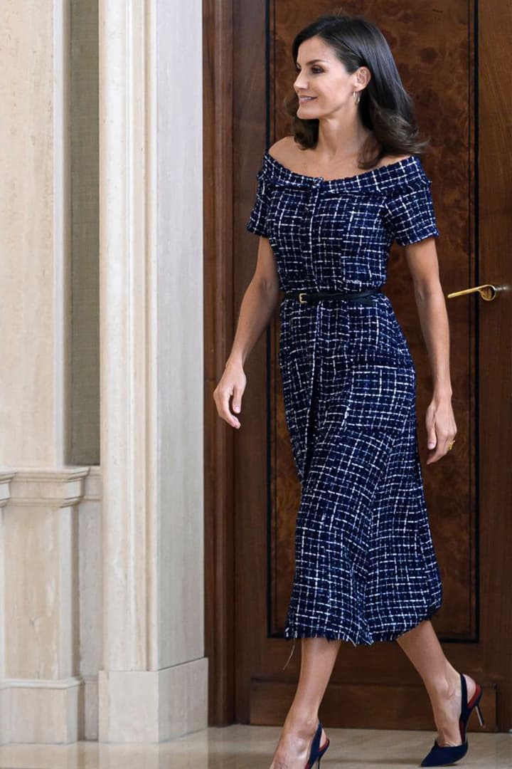 Queen Letizia Of Spain Attends Audiences At Zarzuela Palace