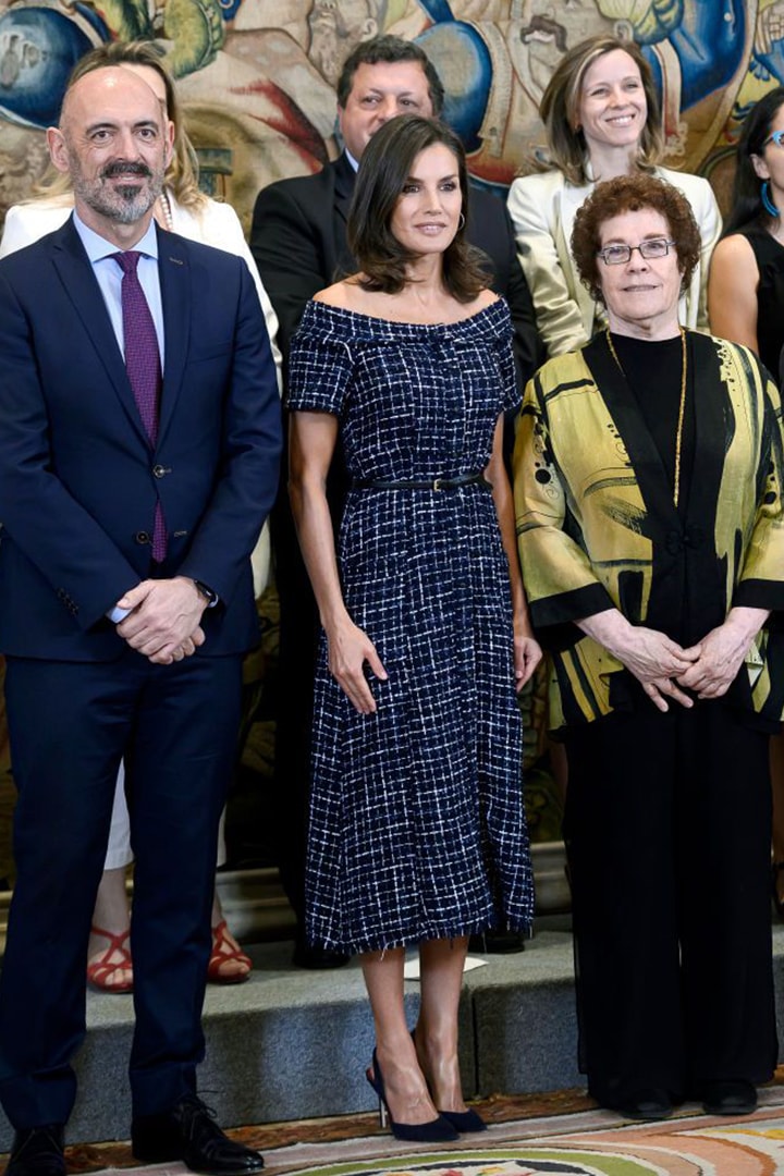 Queen Letizia Of Spain Attends Audiences At Zarzuela Palace