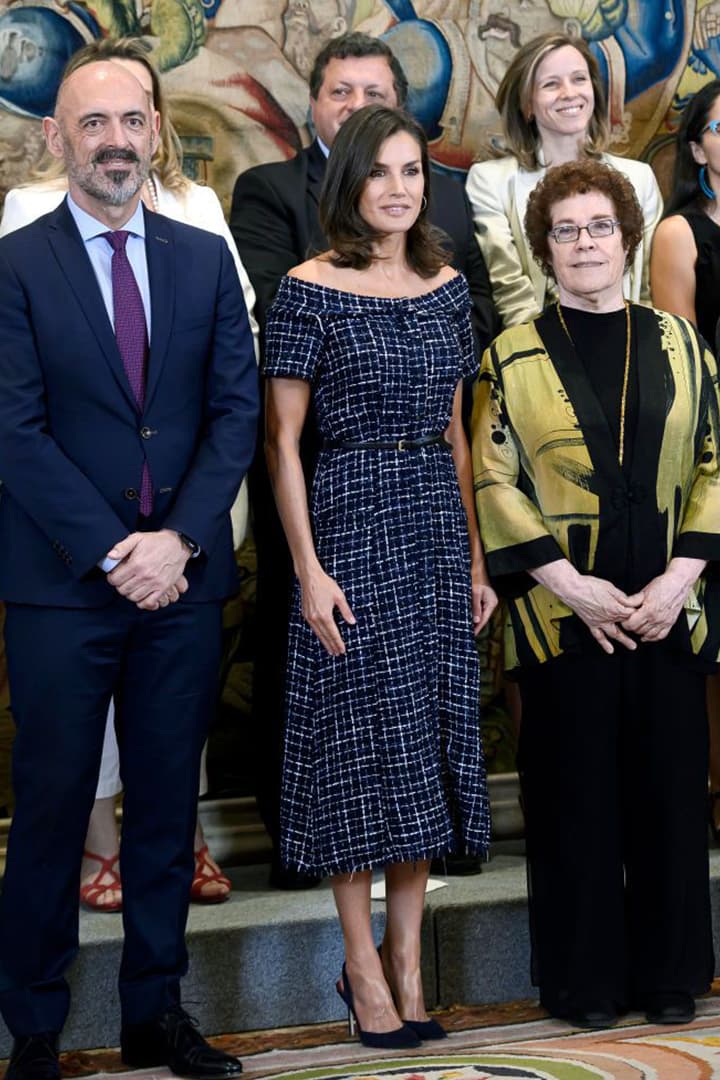 Queen Letizia Of Spain Attends Audiences At Zarzuela Palace