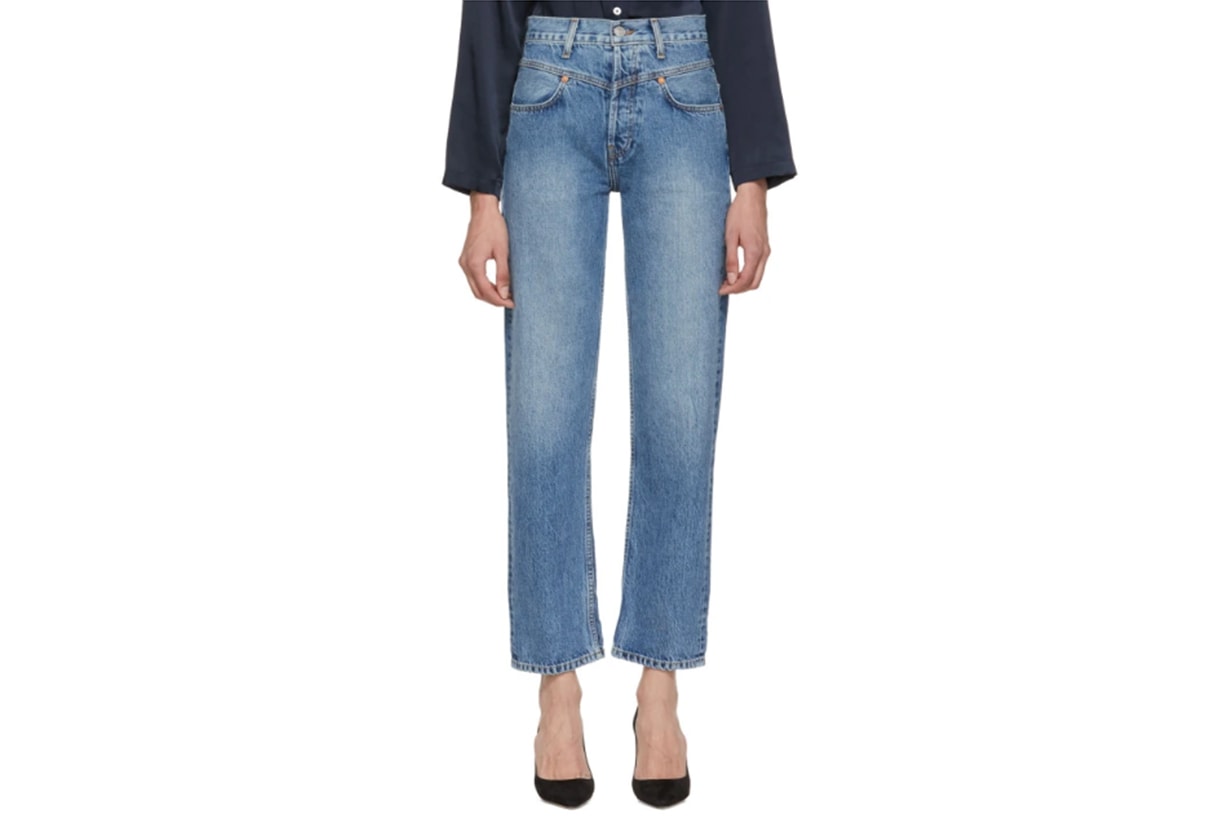 Re/Done Blue Originals Double Yoke Jeans