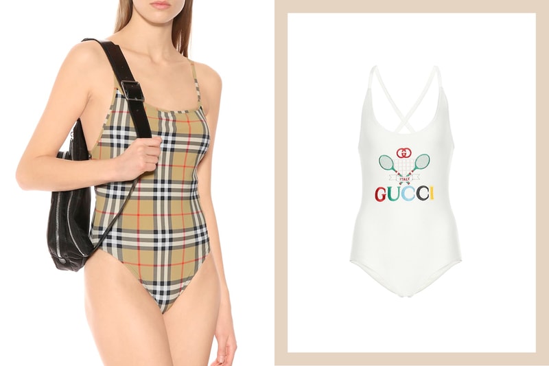 gucci burberry swimsuit swimwear luxury brand on sale mytheresa