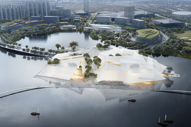 yiuw china theater floating boat mad design