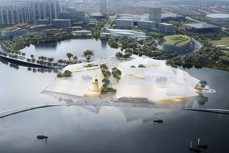 yiuw china theater floating boat mad design