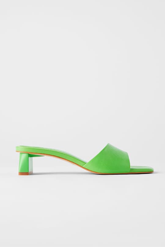 zara-square-toe-mules-green