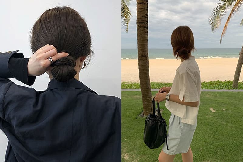 Korean Girl Low Hair Bun Easy Hairstyle Tips