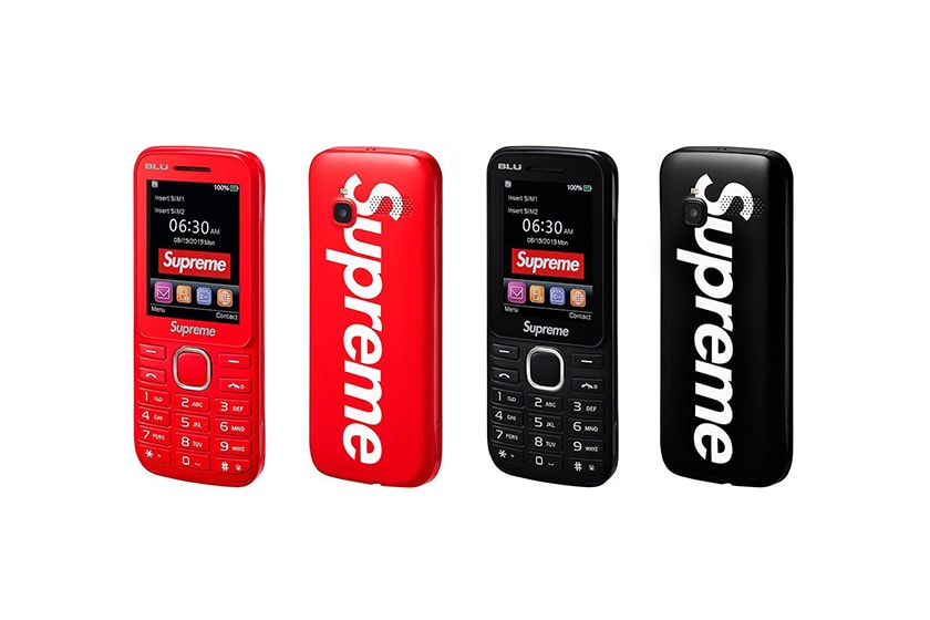 Supreme x BLU Burner Phone 2019 fall winter