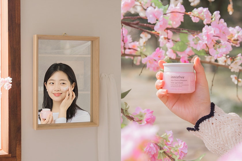 innisfree Jeju Cherry Blossom Tone-up Cream Eyeshadow Palette