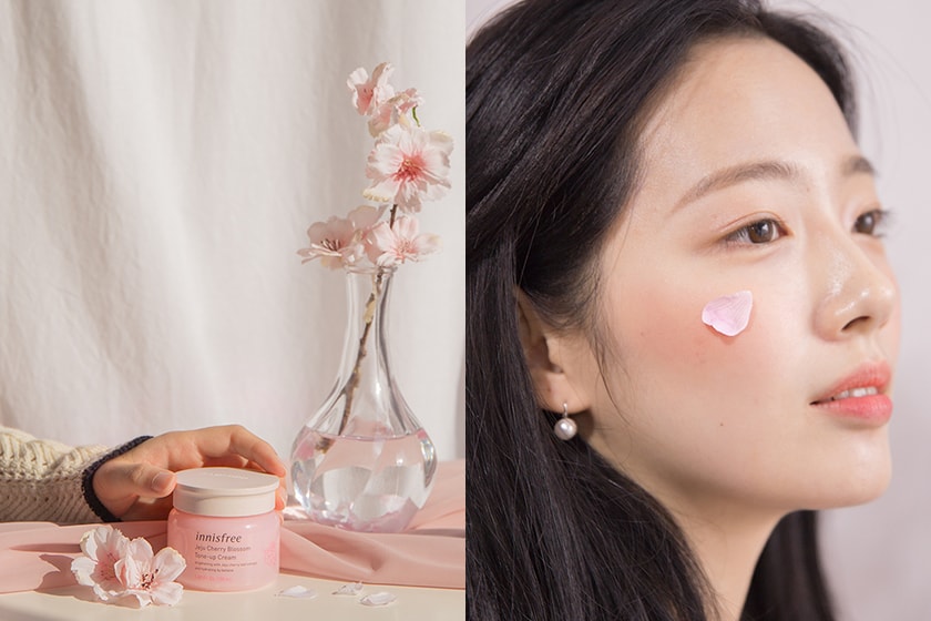 innisfree Jeju Cherry Blossom Tone-up Cream Eyeshadow Palette
