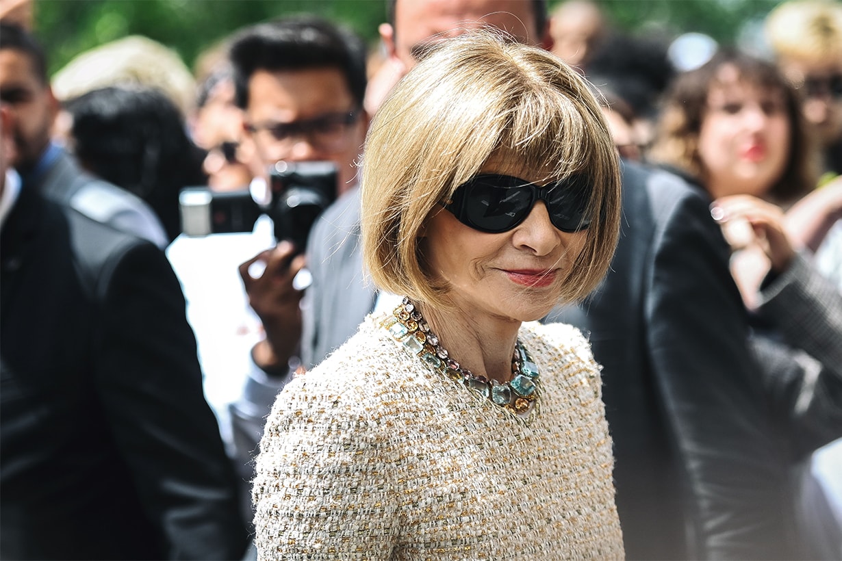 Vogue Editor-in-Chief Anna Wintour arrives at the Louis Vuitton fashion show during the Men's Spring/Summer 2020 fashion show in Paris