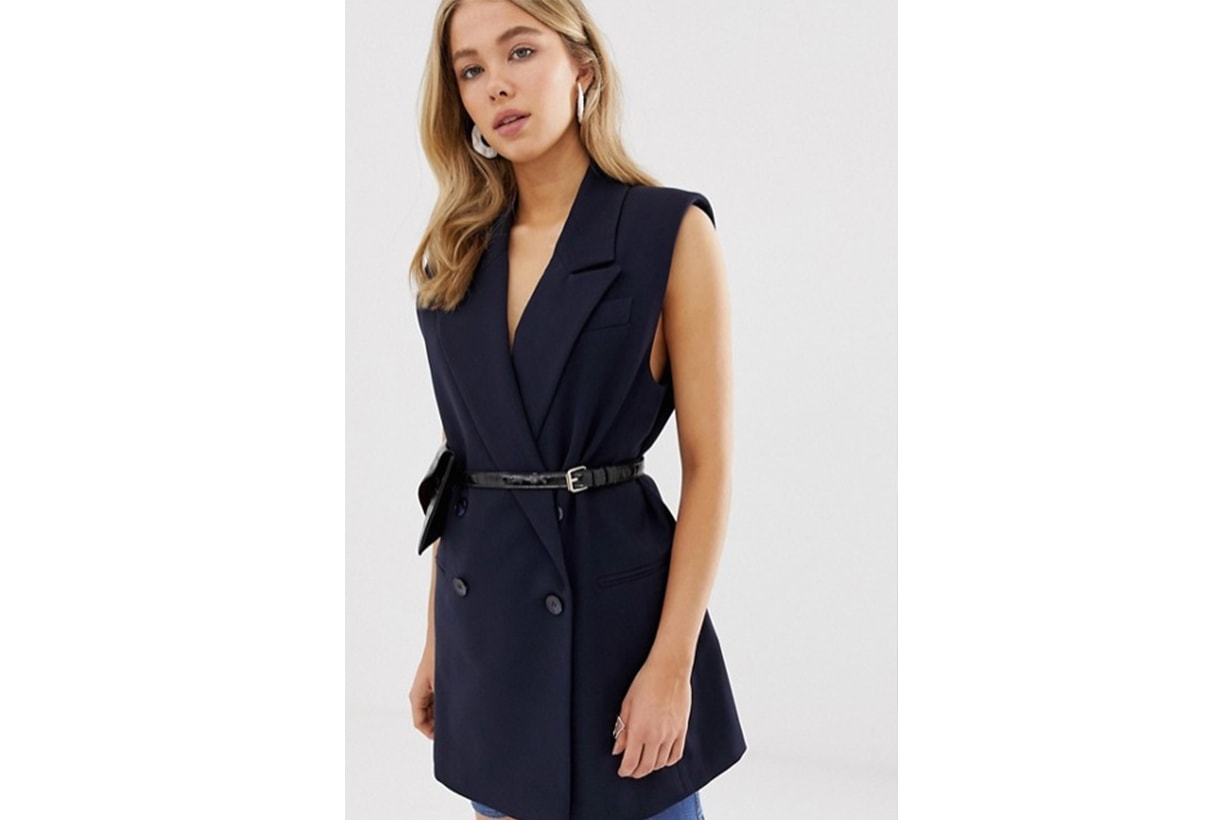 ASOS DESIGN Sleeveless Dad Blazer
