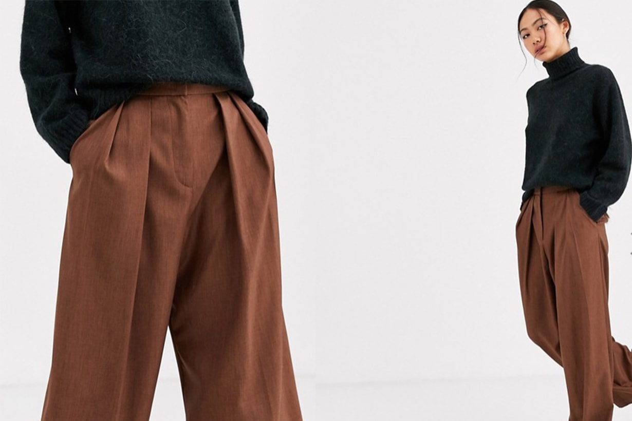 Brown Pleat Front Trouser