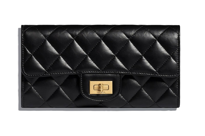 chanel long-flap-wallet-black