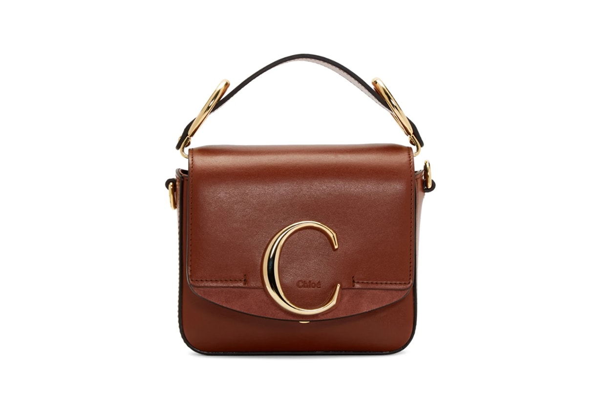 Chloé Brown Mini 'Chloé C' Bag