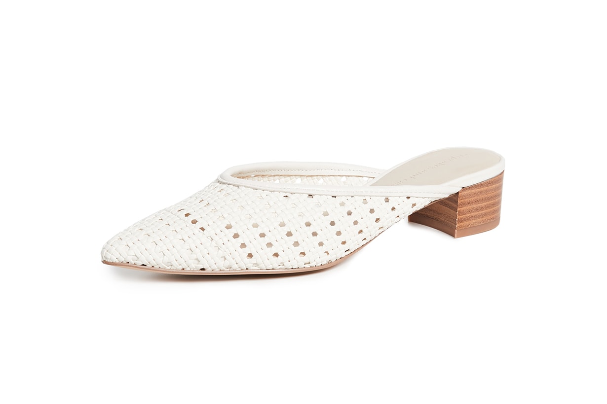 cupcakes and cashmere Leviana Woven Mules