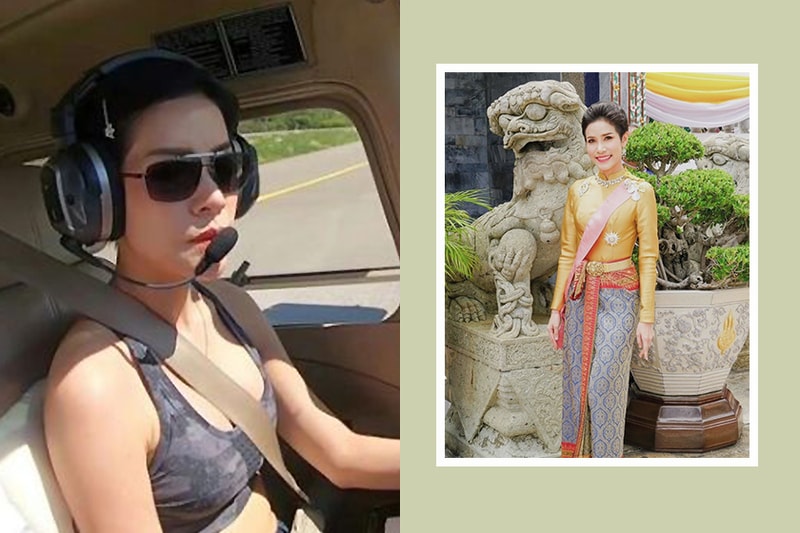 thai palace releases rare images of kings royal consort sineenat wongvajirapakdi