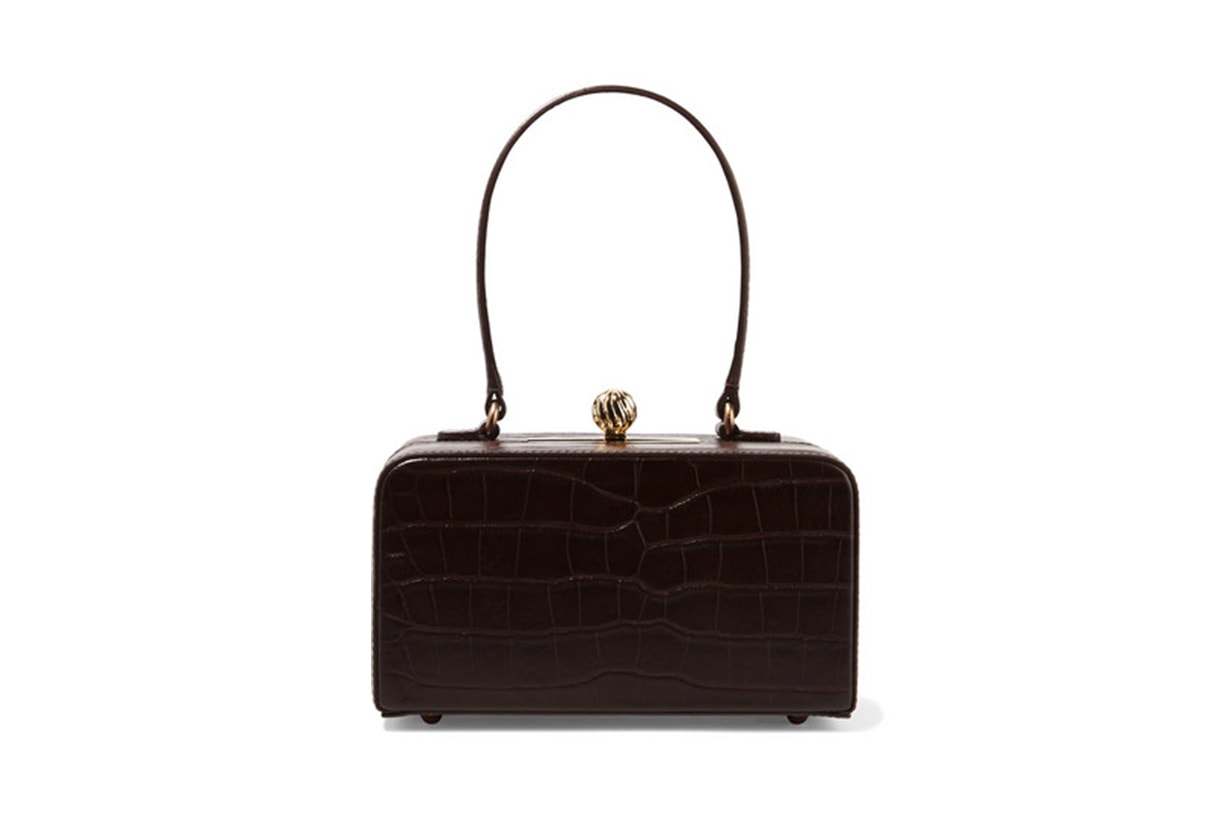 Fey in the 50s Croc-Effect Leather Tote
