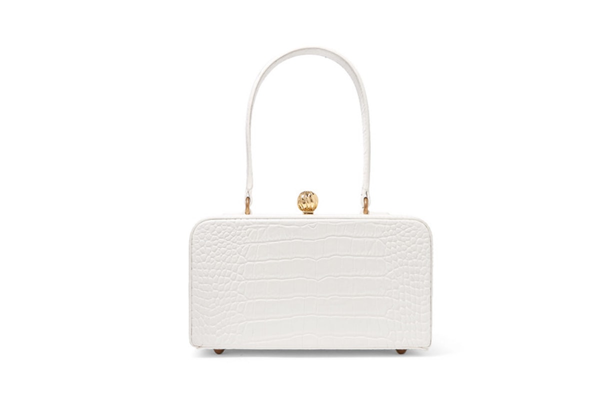 Fey in the 50s Croc-Effect Leather Tote