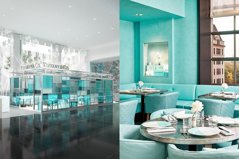 Tiffany co blue box cafe in Hong Kong