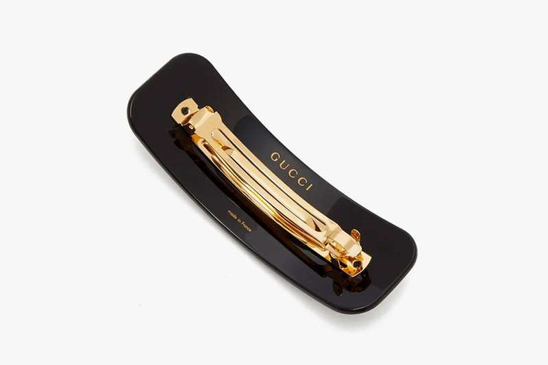 gucci logo hair slides crystals clips hairstyle accessories