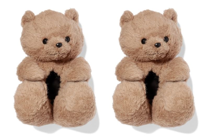 vetements hug me bear teddy slippers shoes