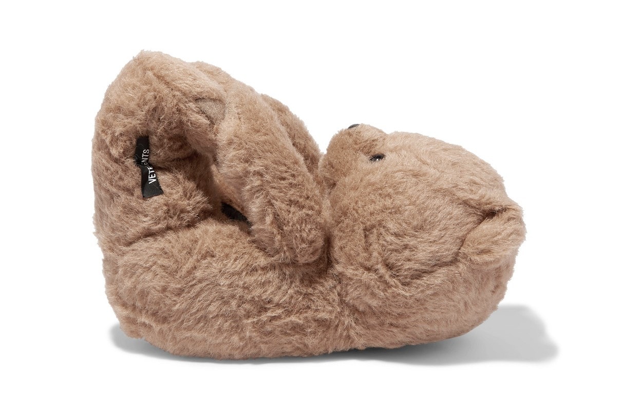 vetements hug me bear teddy slippers shoes
