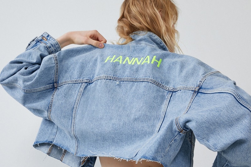 zara sustainable cotton customizable edited capsule collection recycled denim hoodie