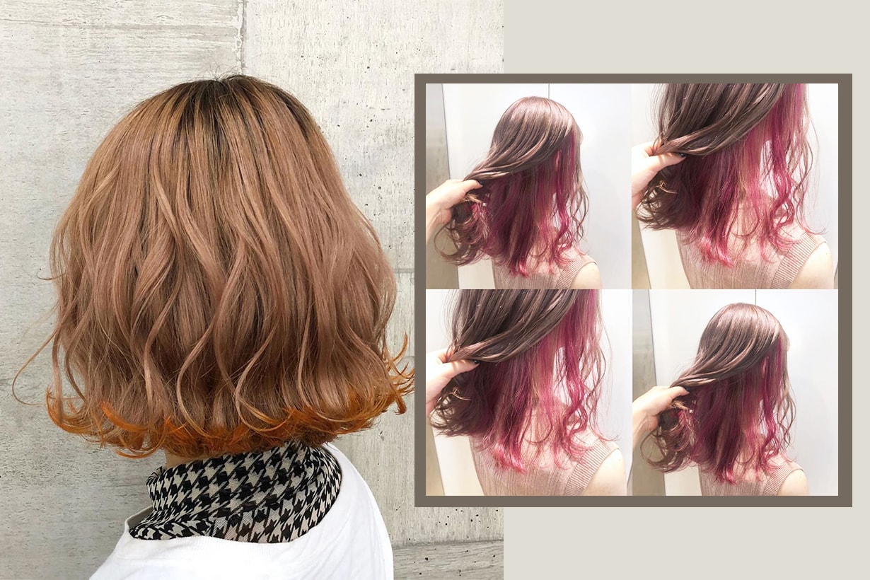 Japanese girls hair colour trend 2019 double layers hair colour dye hairstyles hair styling