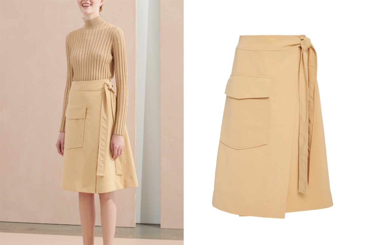Luella Belted Midi Skirt
