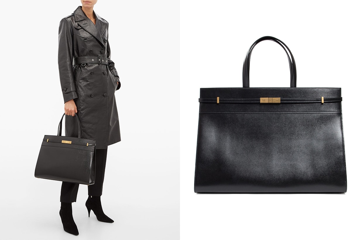 Manhattan Medium Leather Tote Bag