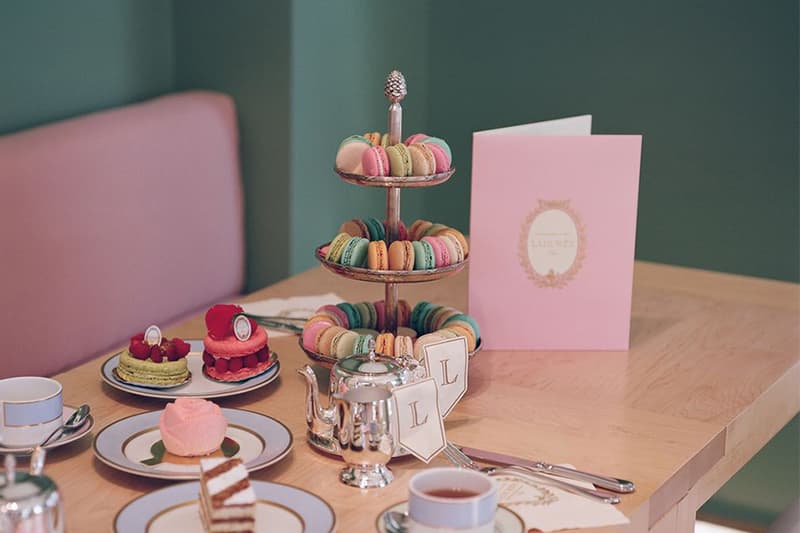 mansur gavriel laduree cafe dessert macarons los angeles