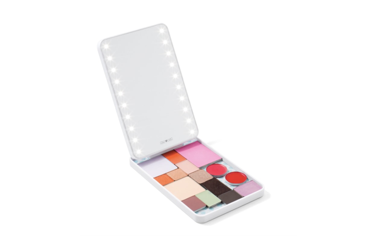 riki colorful vanity on the go mirror and makeup palette