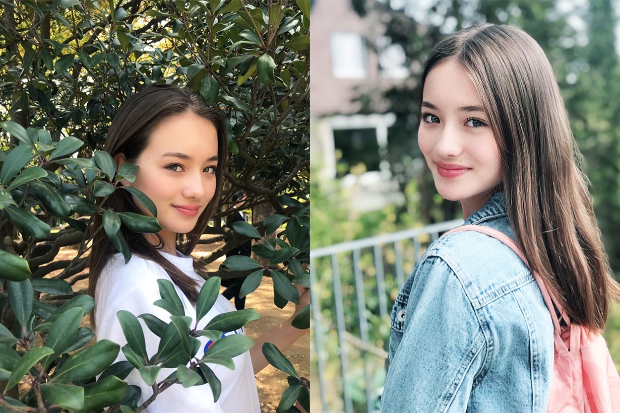 Sakura Kirsch japanese Swiss mix model pretty 13 years old japanese idols celebrities internet hit