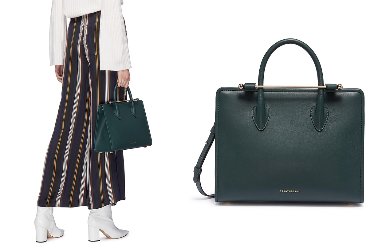 Strathberry Midi Leather Tote